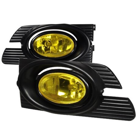 Overtime 4 Door OEM Style Fog Lights for 01 to 02 Honda Accord, Yellow - 10 x 10 x 12 in. OV875145